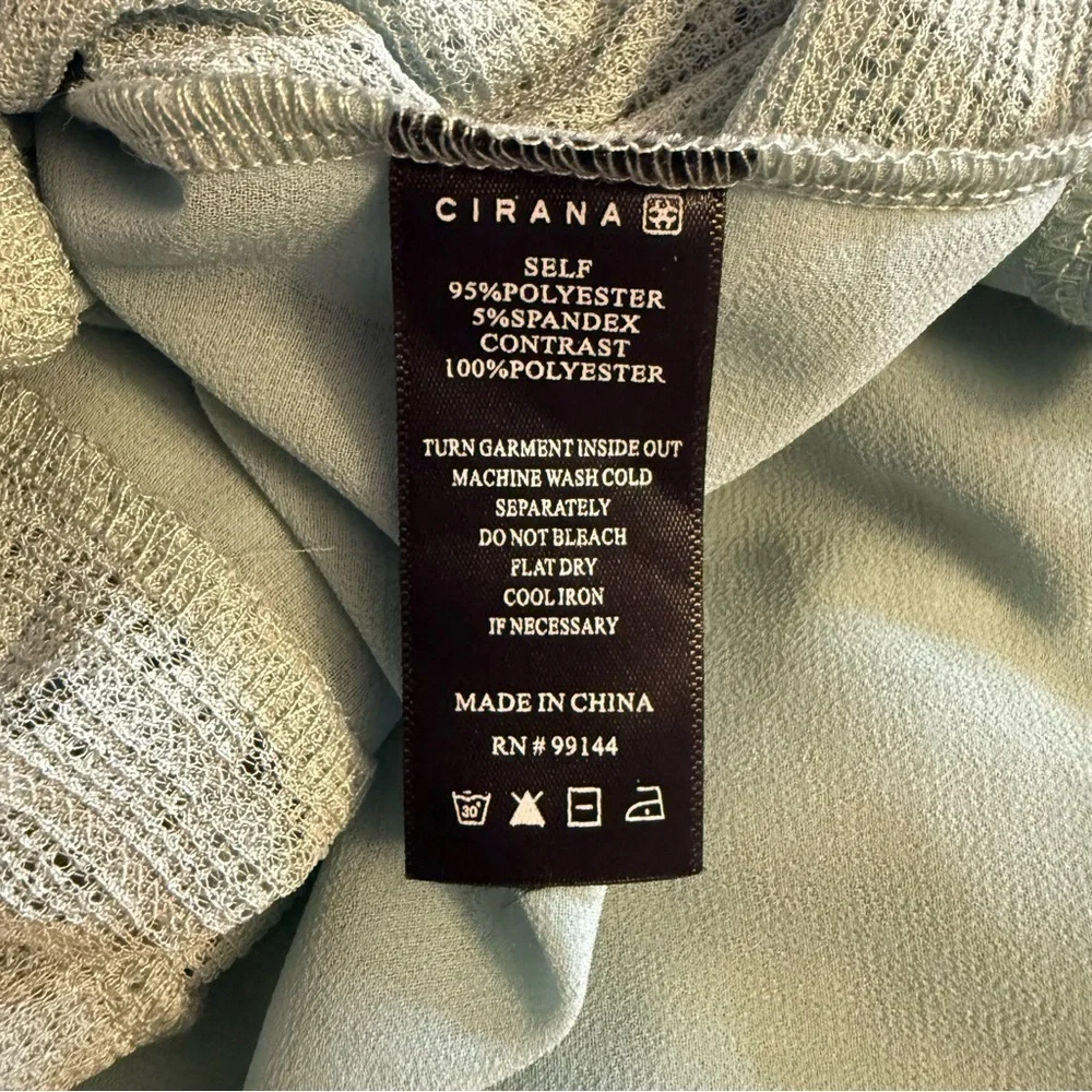 Cirana Mint Green Pastel Duster Cardigan Women's Size Large Boho Feminine Flowy